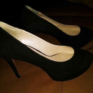 Nine West  Juliette Suede Platform Pumps in Black